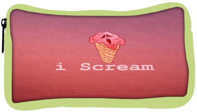 

Snoogg Eco Friendly Canvas I Scream Student Pen Pencil Case Coin Purse Pouch Cosmetic Makeup Bag (GREEN) Pouch(Multicolor)