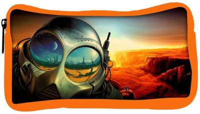 

Snoogg Eco Friendly Canvas Astronauts Mask Designer Student Pen Pencil Case Coin Purse Pouch Cosmetic Makeup Bag (ORANGE) Pouch(Multicolor)