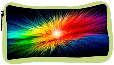 

Snoogg Eco Friendly Canvas Multicolor Abstract Design Designer Student Pen Pencil Case Coin Purse Pouch Cosmetic Makeup Bag (GREEN) Pouch(Multicolor)