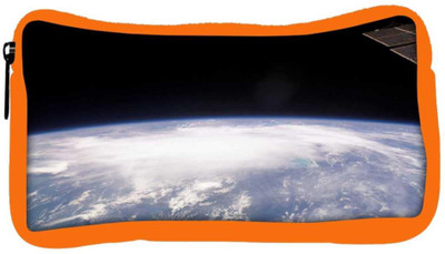 

Snoogg Eco Friendly Canvas Blue Earth Designer Student Pen Pencil Case Coin Purse Pouch Cosmetic Makeup Bag (ORANGE) Pouch(Multicolor)