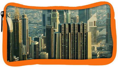 

Snoogg Eco Friendly Canvas Developed City Designer Student Pen Pencil Case Coin Purse Pouch Cosmetic Makeup Bag (ORANGE) Pouch(Multicolor)