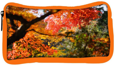 

Snoogg Eco Friendly Canvas Red Leaves Tree Designer Student Pen Pencil Case Coin Purse Pouch Cosmetic Makeup Bag (ORANGE) Pouch(Multicolor)