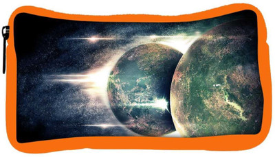

Snoogg Eco Friendly Canvas Reflection Of Earth Designer Student Pen Pencil Case Coin Purse Pouch Cosmetic Makeup Bag (ORANGE) Pouch(Multicolor)