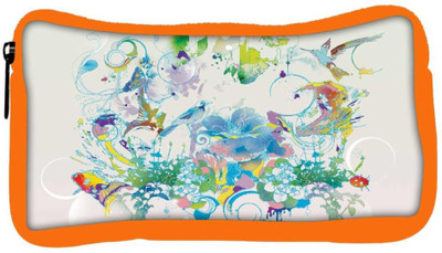 

Snoogg Eco Friendly Canvas Abstract Bird Art Designer Student Pen Pencil Case Coin Purse Pouch Cosmetic Makeup Bag (ORANGE) Pouch(Multicolor)