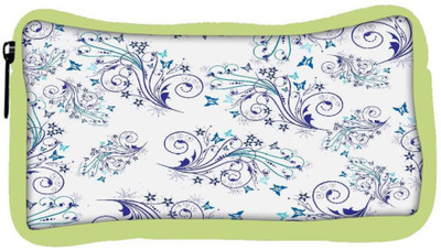 

Snoogg Eco Friendly Canvas Blue Pattern Design Designer Student Pen Pencil Case Coin Purse Pouch Cosmetic Makeup Bag (GREEN) Pouch(Multicolor)
