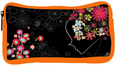 

Snoogg Eco Friendly Canvas Flower Girl Designer Student Pen Pencil Case Coin Purse Pouch Cosmetic Makeup Bag (ORANGE) Pouch(Multicolor)