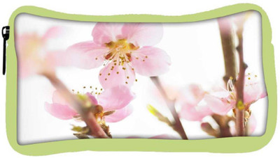 

Snoogg Eco Friendly Canvas Spring Flowering Cherry Designer Student Pen Pencil Case Coin Purse Pouch Cosmetic Makeup Bag (GREEN) Pouch(Multicolor)