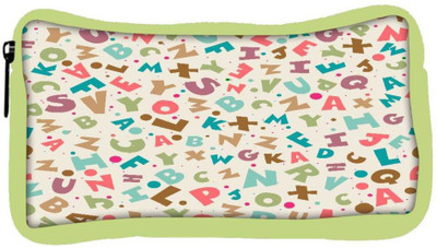 

Snoogg Eco Friendly Canvas Small Alphabets Designer Student Pen Pencil Case Coin Purse Pouch Cosmetic Makeup Bag (GREEN) Pouch(Multicolor)