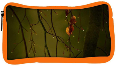 

Snoogg Eco Friendly Canvas Dew Drops In Trees Designer Student Pen Pencil Case Coin Purse Pouch Cosmetic Makeup Bag (ORANGE) Pouch(Multicolor)
