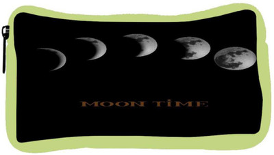 

Snoogg Eco Friendly Canvas Moon Phases Student Pen Pencil Case Coin Purse Pouch Cosmetic Makeup Bag (GREEN) Pouch(Multicolor)