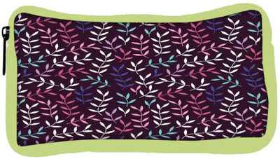 

Snoogg Eco Friendly Canvas Colorful Leaves Designer Student Pen Pencil Case Coin Purse Pouch Cosmetic Makeup Bag (GREEN) Pouch(Multicolor)