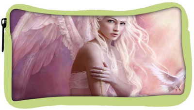 

Snoogg Eco Friendly Canvas Fantasy Girl Angel Designer Student Pen Pencil Case Coin Purse Pouch Cosmetic Makeup Bag (GREEN) Pouch(Multicolor)