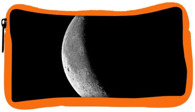 

Snoogg Eco Friendly Canvas Half Moon Designer Student Pen Pencil Case Coin Purse Pouch Cosmetic Makeup Bag (ORANGE) Pouch(Multicolor)