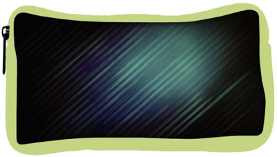 

Snoogg Eco Friendly Canvas Black Background Rays Designer Student Pen Pencil Case Coin Purse Pouch Cosmetic Makeup Bag (GREEN) Pouch(Multicolor)
