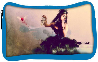 

Snoogg Eco Friendly Canvas Fly Away My Love Designer Student Pen Pencil Case Coin Purse Pouch Cosmetic Makeup Bag (BLUE) Pouch(Multicolor)