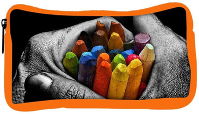 

Snoogg Eco Friendly Canvas Cool Mac Designer Student Pen Pencil Case Coin Purse Pouch Cosmetic Makeup Bag (ORANGE) Pouch(Multicolor)