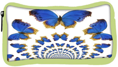

Snoogg Eco Friendly Canvas Kaleidoscopic Butterflies Student Pen Pencil Case Coin Purse Pouch Cosmetic Makeup Bag (GREEN) Pouch(Multicolor)