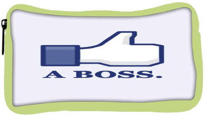 

Snoogg Eco Friendly Canvas Like A Boss Student Pen Pencil Case Coin Purse Pouch Cosmetic Makeup Bag (GREEN) Pouch(Multicolor)