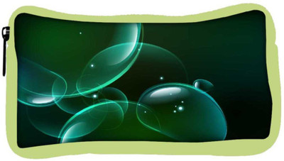 

Snoogg Eco Friendly Canvas Green Bubbles Designer Student Pen Pencil Case Coin Purse Pouch Cosmetic Makeup Bag (GREEN) Pouch(Multicolor)