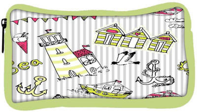 

Snoogg Eco Friendly Canvas Beach Side Designer Student Pen Pencil Case Coin Purse Pouch Cosmetic Makeup Bag (GREEN) Pouch(Multicolor)