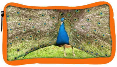 

Snoogg Eco Friendly Canvas Colorful Peacock Student Pen Pencil Case Coin Purse Pouch Cosmetic Makeup Bag (ORANGE) Pouch(Multicolor)