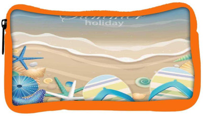 

Snoogg Eco Friendly Canvas Summer Holiday Student Pen Pencil Case Coin Purse Pouch Cosmetic Makeup Bag (ORANGE) Pouch(Multicolor)