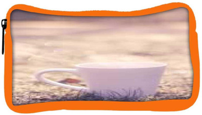 

Snoogg Eco Friendly Canvas White Mug Designer Student Pen Pencil Case Coin Purse Pouch Cosmetic Makeup Bag (ORANGE) Pouch(Multicolor)