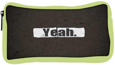 

Snoogg Eco Friendly Canvas Yeah ! Student Pen Pencil Case Coin Purse Pouch Cosmetic Makeup Bag (GREEN) Pouch(Multicolor)