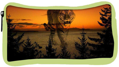

Snoogg Eco Friendly Canvas Forest Tiger Designer Student Pen Pencil Case Coin Purse Pouch Cosmetic Makeup Bag (GREEN) Pouch(Multicolor)