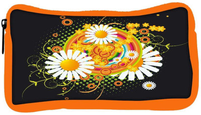 

Snoogg Eco Friendly Canvas Floral Vector Abstract Student Pen Pencil Case Coin Purse Pouch Cosmetic Makeup Bag (ORANGE) Pouch(Multicolor)