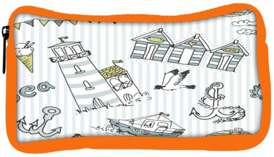 

Snoogg Eco Friendly Canvas Lite Blue Beach Side Designer Student Pen Pencil Case Coin Purse Pouch Cosmetic Makeup Bag (ORANGE) Pouch(Multicolor)