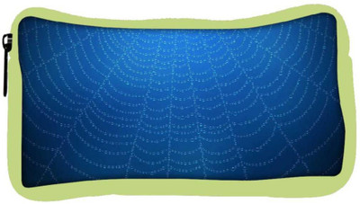 

Snoogg Eco Friendly Canvas Blue Spider Web Designer Student Pen Pencil Case Coin Purse Pouch Cosmetic Makeup Bag (GREEN) Pouch(Multicolor)