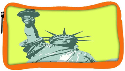 

Snoogg Eco Friendly Canvas Statue Of Liberty Student Pen Pencil Case Coin Purse Pouch Cosmetic Makeup Bag (ORANGE) Pouch(Multicolor)