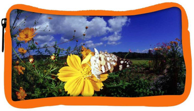 

Snoogg Eco Friendly Canvas Cool Butterfly Designer Student Pen Pencil Case Coin Purse Pouch Cosmetic Makeup Bag (ORANGE) Pouch(Multicolor)