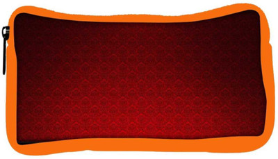 

Snoogg Eco Friendly Canvas Red Wall Patter Design Designer Student Pen Pencil Case Coin Purse Pouch Cosmetic Makeup Bag (ORANGE) Pouch(Multicolor)