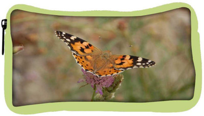 

Snoogg Eco Friendly Canvas Tiger Butterfly Designer Student Pen Pencil Case Coin Purse Pouch Cosmetic Makeup Bag (GREEN) Pouch(Multicolor)