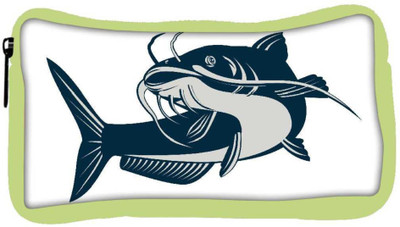 

Snoogg Eco Friendly Canvas Catfish Jumping Student Pen Pencil Case Coin Purse Pouch Cosmetic Makeup Bag (GREEN) Pouch(Multicolor)