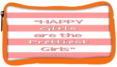 

Snoogg Eco Friendly Canvas Happy Girls Are The Prettiest Girls Student Pen Pencil Case Coin Purse Pouch Cosmetic Makeup Bag (ORANGE) Pouch(Multicolor)