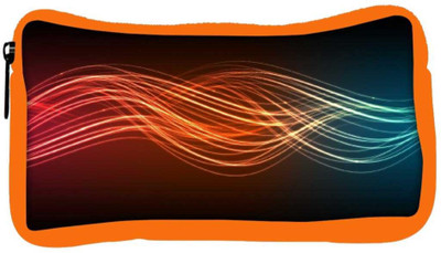 

Snoogg Eco Friendly Canvas Abstract Neon Pattern Design Designer Student Pen Pencil Case Coin Purse Pouch Cosmetic Makeup Bag (ORANGE) Pouch(Multicolor)