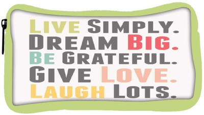

Snoogg Eco Friendly Canvas Live Big 2529 Student Pen Pencil Case Coin Purse Pouch Cosmetic Makeup Bag (GREEN) Pouch(Multicolor)