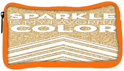 

Snoogg Eco Friendly Canvas Sparkle Is My Favorite Color Designer Student Pen Pencil Case Coin Purse Pouch Cosmetic Makeup Bag (ORANGE) Pouch(Multicolor)