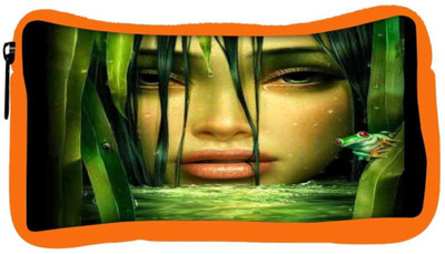 

Snoogg Eco Friendly Canvas Woman In The Jungle 2844 Student Pen Pencil Case Coin Purse Pouch Cosmetic Makeup Bag (ORANGE) Pouch(Multicolor)