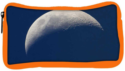 

Snoogg Eco Friendly Canvas Half Moon Designer Student Pen Pencil Case Coin Purse Pouch Cosmetic Makeup Bag (ORANGE) Pouch(Multicolor)