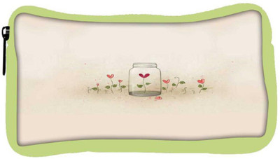

Snoogg Eco Friendly Canvas Bottles And Flowers Student Pen Pencil Case Coin Purse Pouch Cosmetic Makeup Bag (GREEN) Pouch(Multicolor)