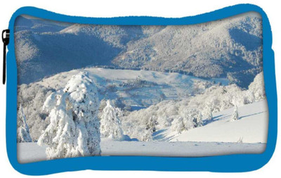 

Snoogg Eco Friendly Canvas Snow Trees Designer Student Pen Pencil Case Coin Purse Pouch Cosmetic Makeup Bag (BLUE) Pouch(Multicolor)