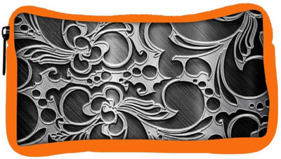 

Snoogg Eco Friendly Canvas Abstract Grey Design Designer Student Pen Pencil Case Coin Purse Pouch Cosmetic Makeup Bag (ORANGE) Pouch(Multicolor)