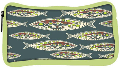 

Snoogg Eco Friendly Canvas Seamless Pattern Of Fish Abstract Texture Student Pen Pencil Case Coin Purse Pouch Cosmetic Makeup Bag (GREEN) Pouch(Multicolor)