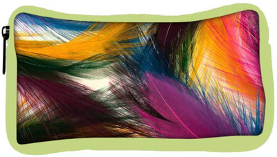 

Snoogg Eco Friendly Canvas Plumas Coloridas Designer Student Pen Pencil Case Coin Purse Pouch Cosmetic Makeup Bag (GREEN) Pouch(Multicolor)