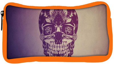 

Snoogg Eco Friendly Canvas Skull With Diamond Eyes Designer Student Pen Pencil Case Coin Purse Pouch Cosmetic Makeup Bag (ORANGE) Pouch(Multicolor)