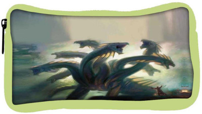 

Snoogg Eco Friendly Canvas Multi Head Dragons Student Pen Pencil Case Coin Purse Pouch Cosmetic Makeup Bag (GREEN) Pouch(Multicolor)